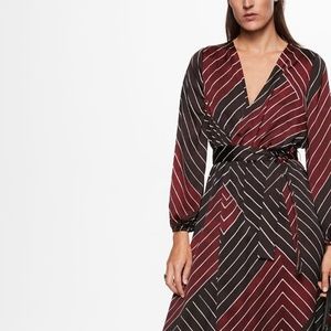 Mango Printed retro dress size 4